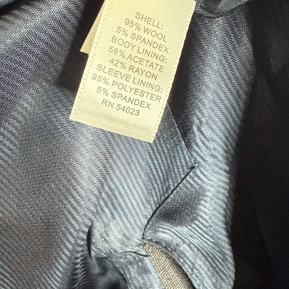 Banana Republic Women’s Navy Wool Blazer Button-front Classic Jacket W1145 Sz 10 - Picture 7 of 9